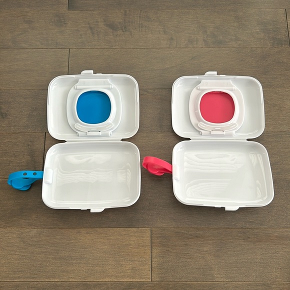 Plastic Wet Wipes Dispensers, Refillable Baby Wipe Cases, Travel Office Personal - Picture 3 of 11